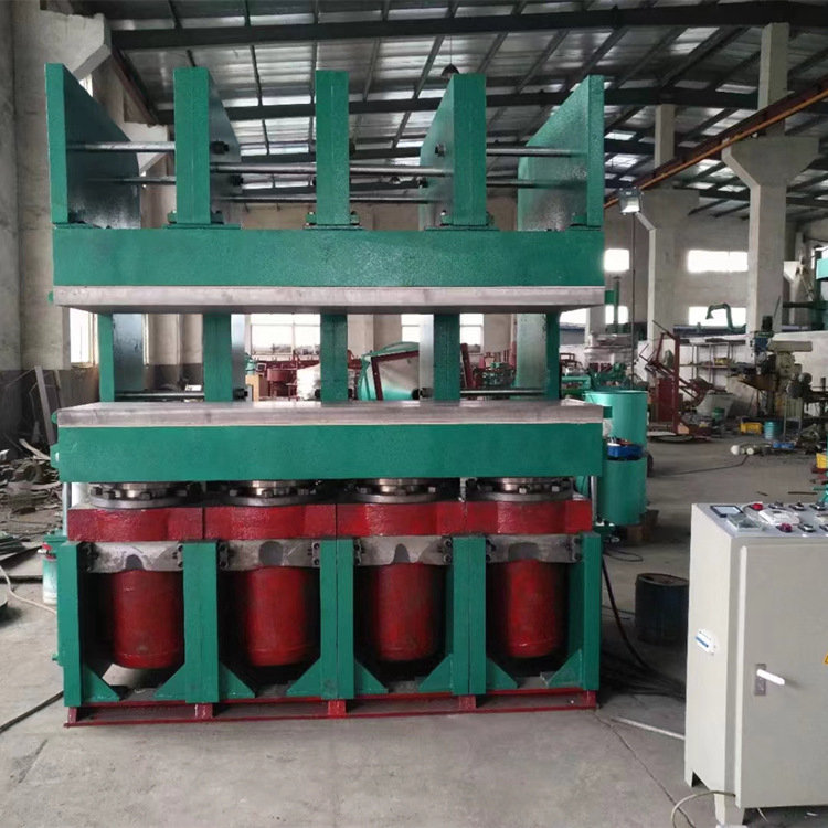 400噸鄂式平板硫化機-四缸長條式鄂板結構熱壓成型機