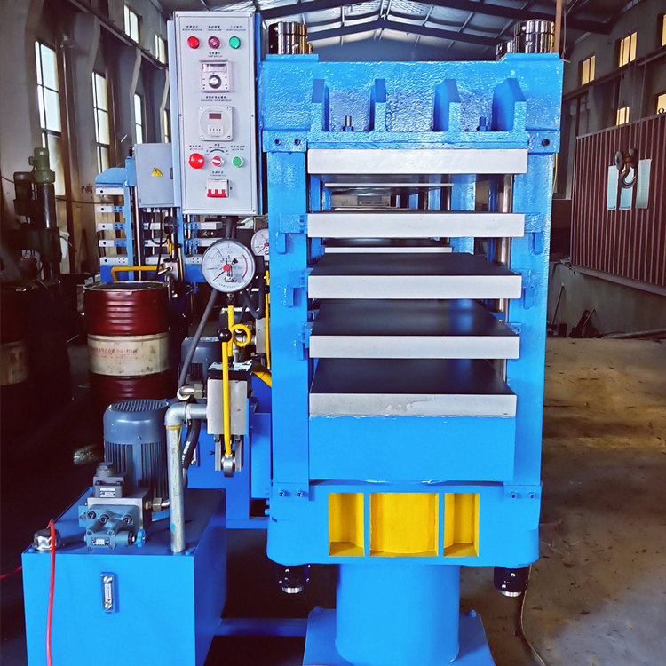 導(dǎo)熱油加熱100噸多層硫化機-非標定制橡膠熱壓成型機